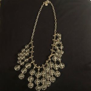 J. Crew Bobble Necklace - Clear